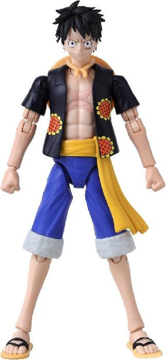 Anime Heroes Monkey D. Luffy Dressrosa versie figuur met accessoires, 16 cm