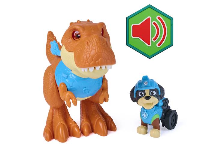 PACK 2 FIGURINES ROARING PUP PALS REX La Pat' Patrouille - Le Film Mission Dino