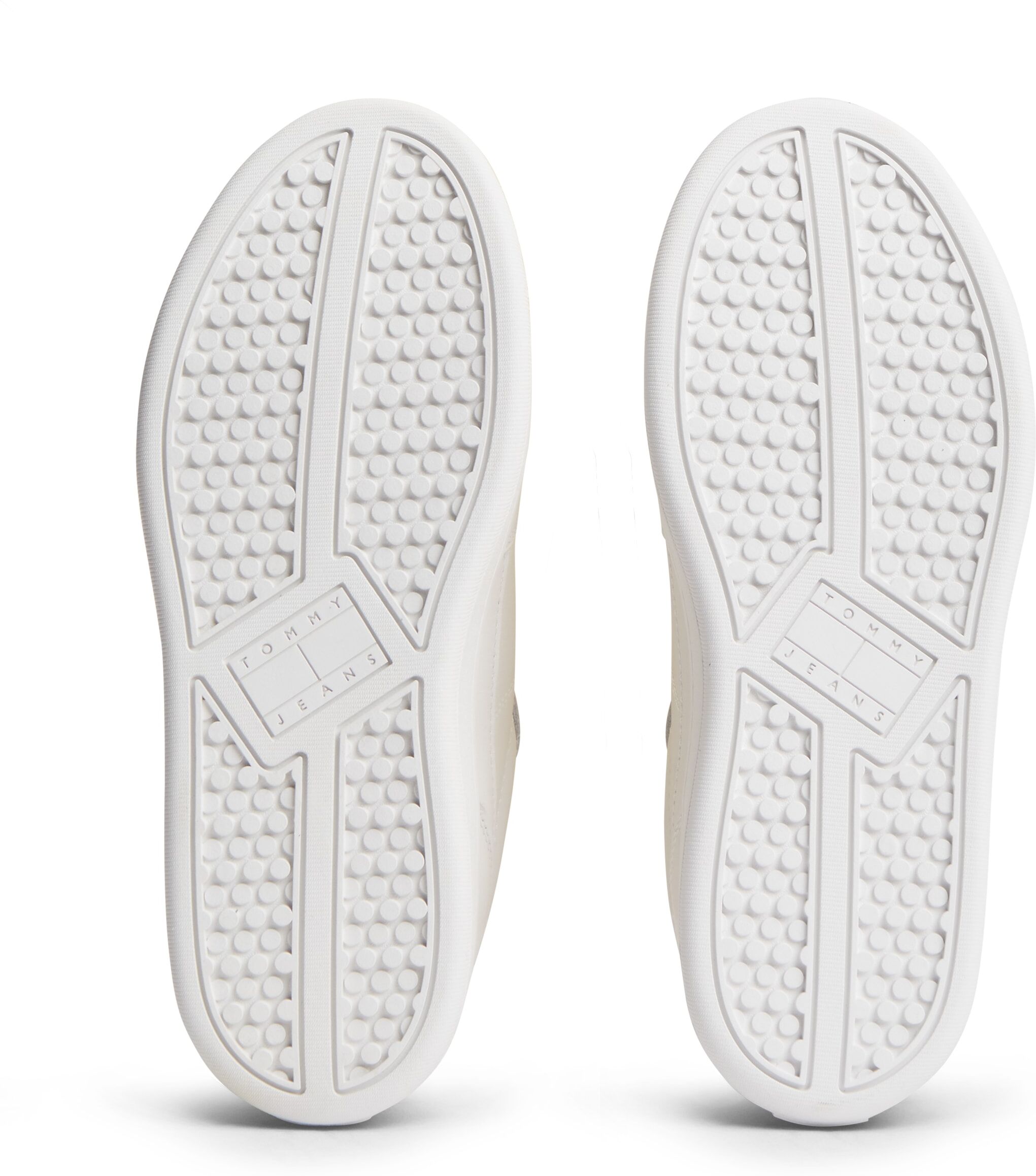 Plateausneaker TOMMY JEANS "ARCHIVE '98 RETRO", Damen, Gr. 37, Textil, ecru, Leder, Lederimitat, Schuhe Plateausneaker, Freizeitschuh, Halbschuh, Schnürschuh im angesagten Basket-Look ecru 37, Textil