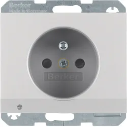 Berker 6765107003 Steckdose m SK-Stift LED erh. BS K.5 Alu