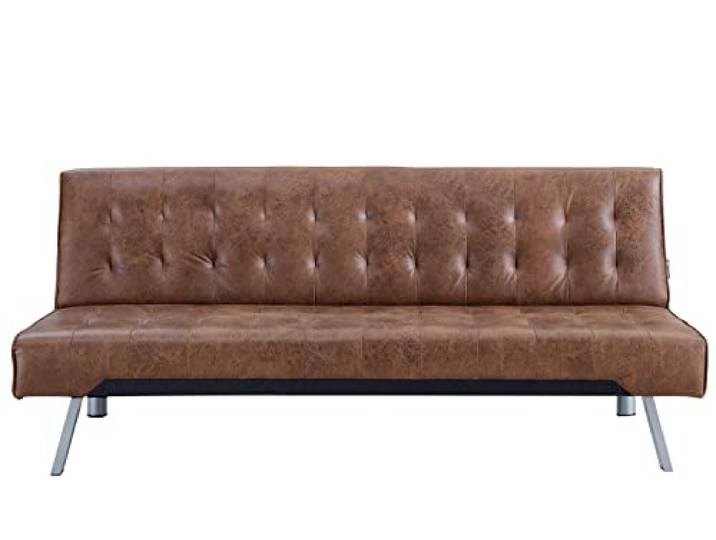 AVANTI TRENDSTORE Pedrilla Luxus-Sofa mit Bettfunktion, Kunstleder, 180 x 80 x 77 cm, in verschiedenen Farben erhältlich