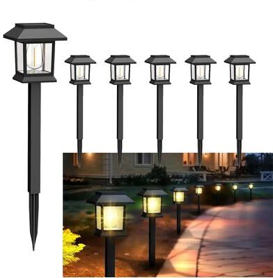 Uplifted Finds Outdoor Garden Solar Waterproof Sign Landscape Decoration 6 Pcs