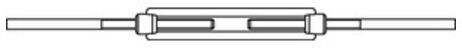 DIN 1480 Spannschlösser Stahl ÜZ SP AE M 20 galvanisc ; Industrial Quality Supplies (014803110200000)