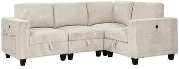 Fremont & Park Kenlis 4-Piece Modular Sectional Sofa with Storage