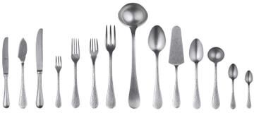 Mepra Epoque Flatware Set with H/H Knives (Configuration S) - 113 Pieces - Pewter