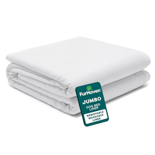 Furhaven Hondenbedhoes Waterbestendige Schuimmatrasbeschermer Wit Jumbo (XL)