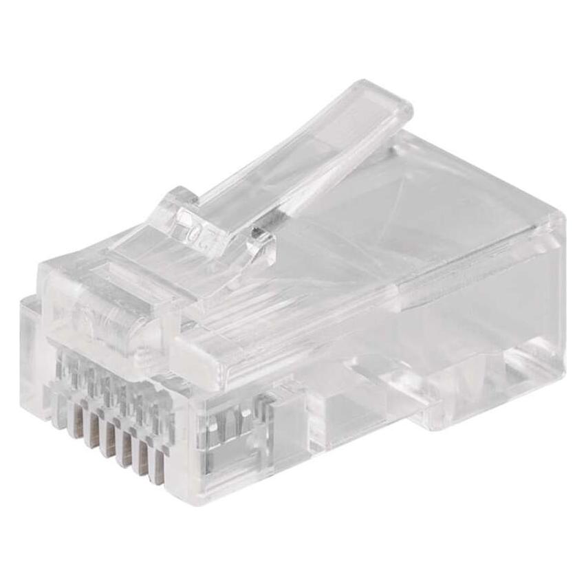 Emos Konnektor für UTP Kabel, weiss, 20 Stk. (Netzwerkkabel Stecker) (43039472)