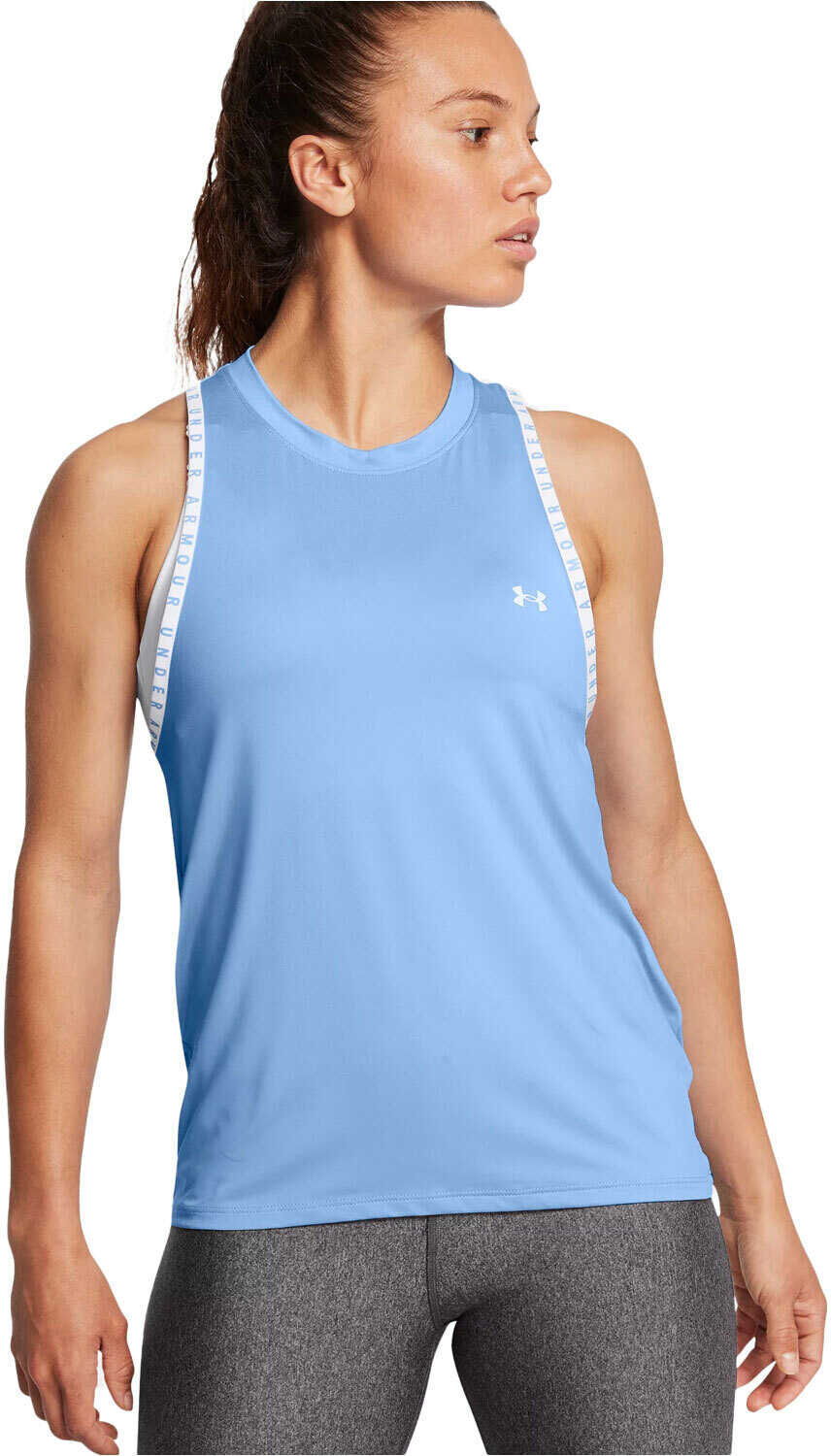 Under Armour knockout camiseta tirantes fitness mujer Azul (XL)