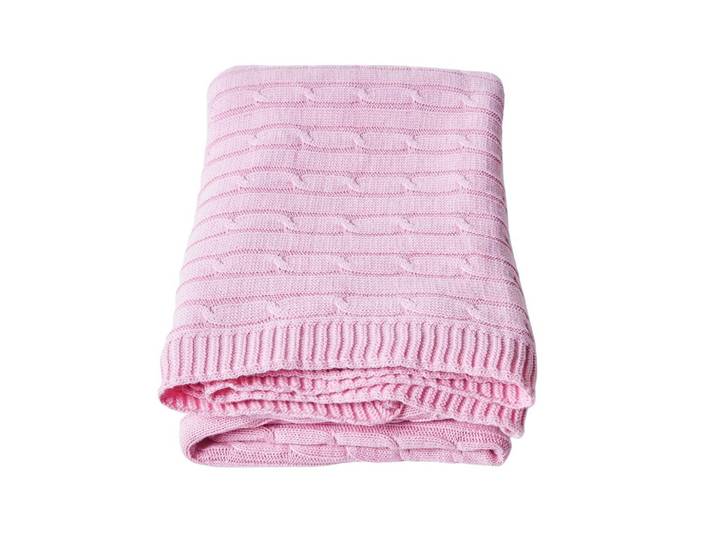 STRICKDECKE 150/200 cm, Baumwolle mit Rautenmuster