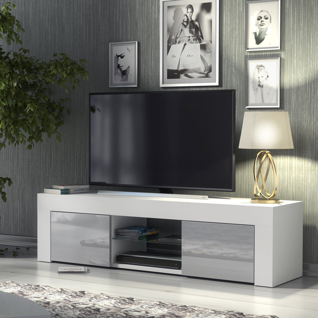 Metro Davarrio TV Stand for TVs up to 48" White/Grey 48"