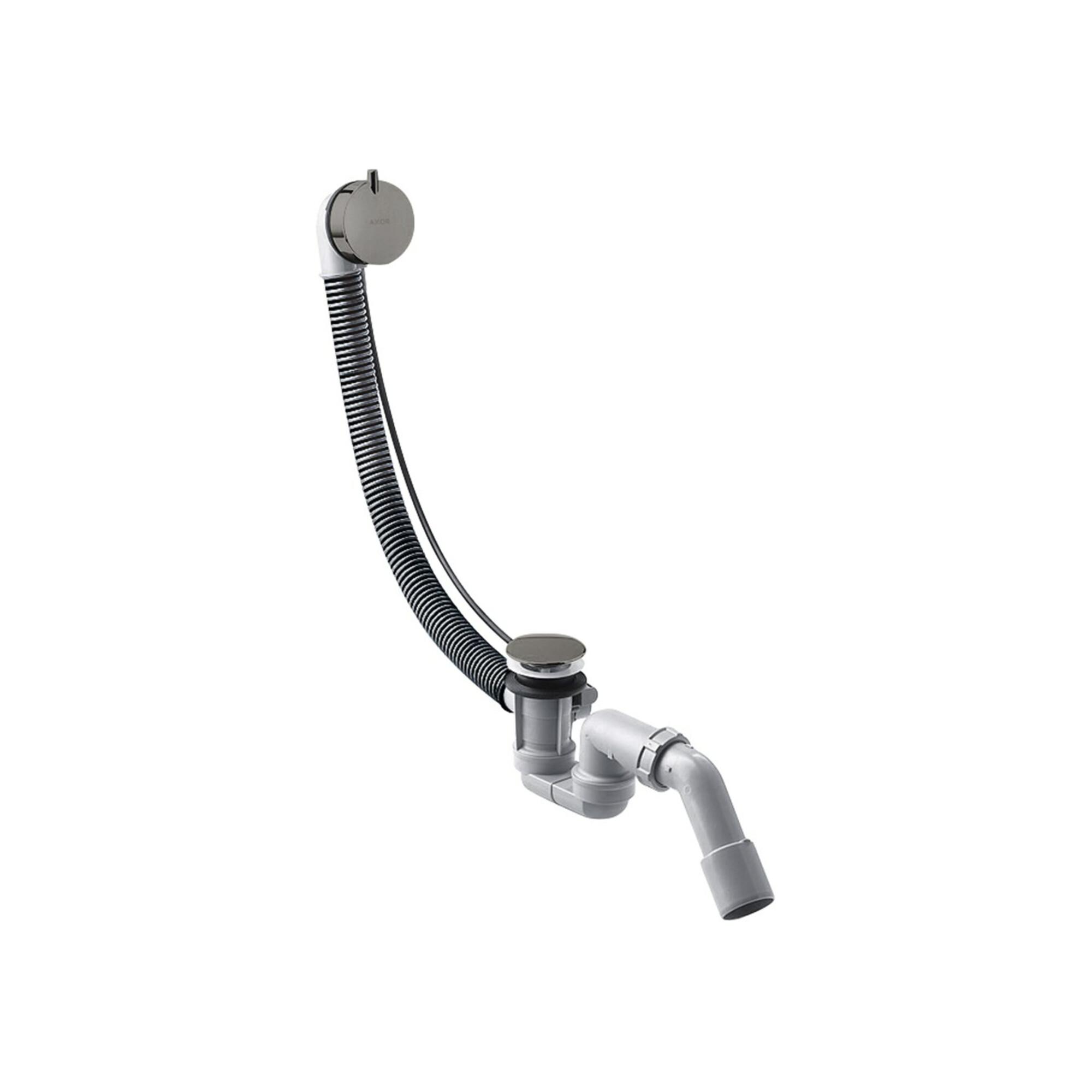 hansgrohe Komplettset Flexaplus S Ab-/Überlaufgarnitur, pol. black chrome (58316330)