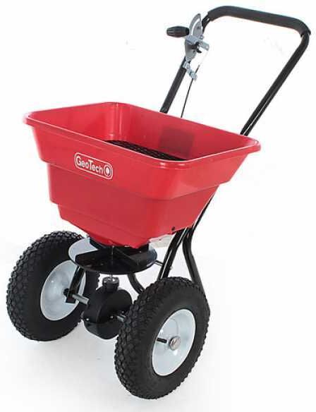 GeoTech 80LB - Seminatrice manuale a spinta - Spandiconcime