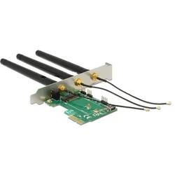 Delock PCI-E-X1 Adapter M.2 Key A+E, Kontrollerkarte