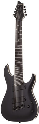Schecter C-8 MS SLS Elite Evil Twin SBK Satin Black