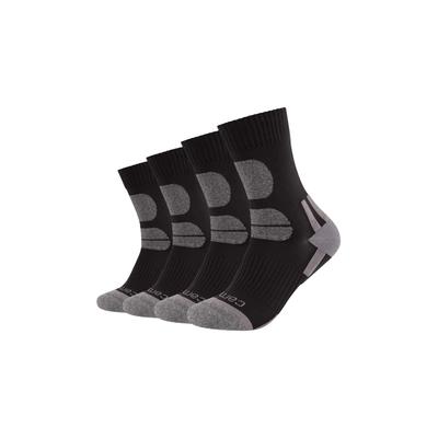 Socken CAMANO "Function", Gr. 43-46, schwarz, Materialmix, mehrfarbig, normal, Socken Socken, für Wandern, mit Fußgewölbe-Stütze