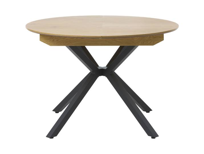 Tisch Cely MDF Eiche Massivholz B 120 T 75 cm - Tisch