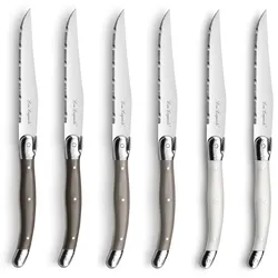 Lou Laguiole TRADITION  Steakmesser Set, Edelstahl 18/0, 6-teilig