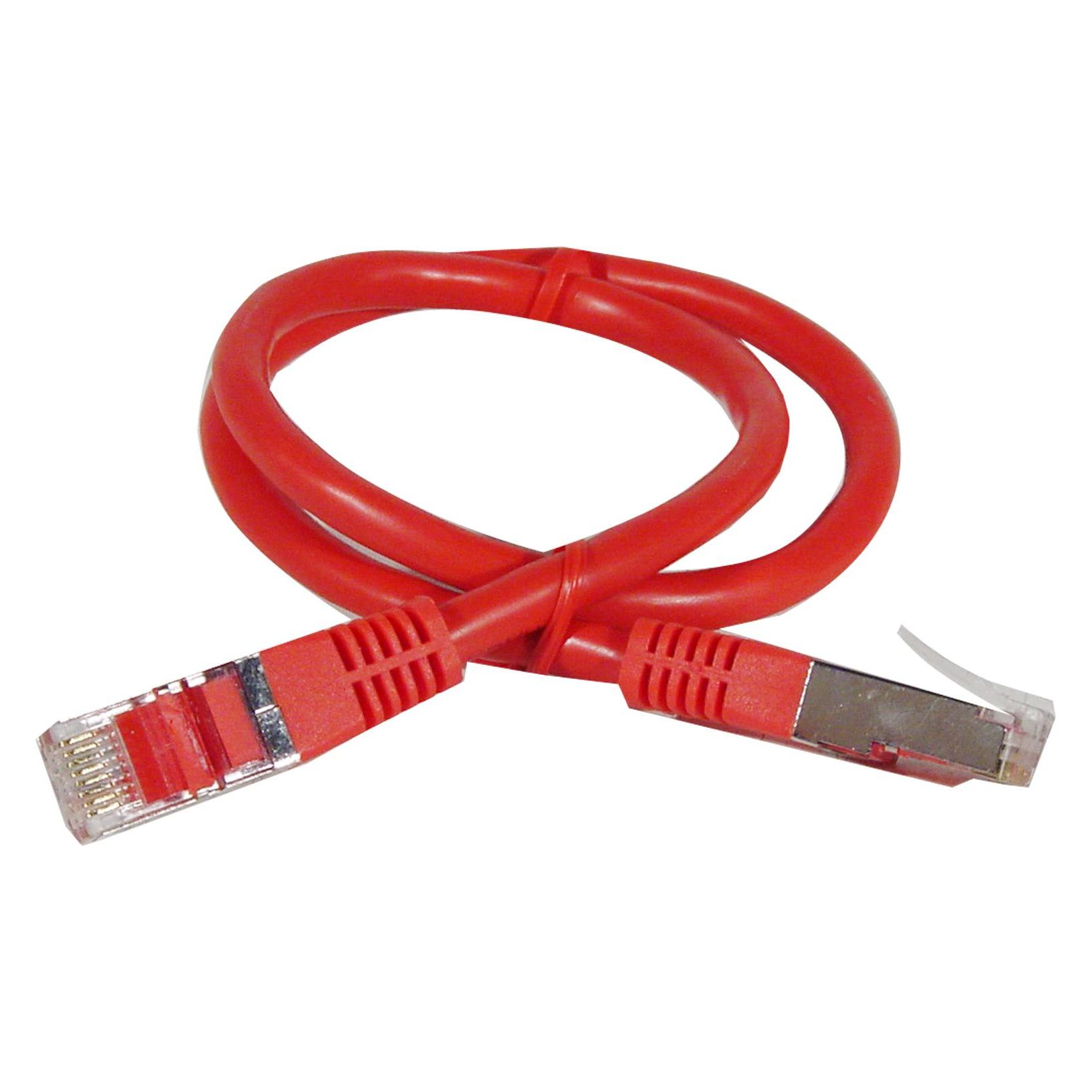 Goobay CAT 6 Patchkabel, S/FTP (PiMF), Rot, 0.5 m (S/FTP, CAT6, 0.50 m) (68277)