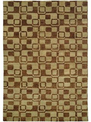 KALATY Jade Earth Tones w/ luster highlights Hand-knotted Area Rug