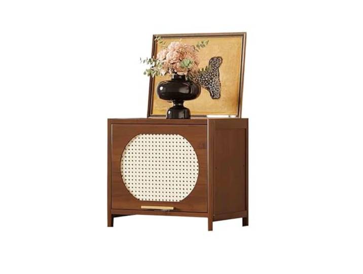 YHxFlux Küchenschrank Small Single-Layer Low Sideboard Corner Tabletop Storage Lagerung
