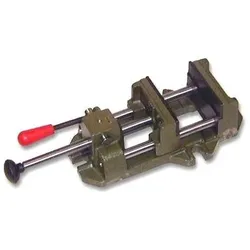 Elmag, Schraubstock + Zwinge, - Schnellspannschraubstock QUICK GRIP, 4" / 100 mm inkl. 1 Prismenbacken 100mm (100 mm)