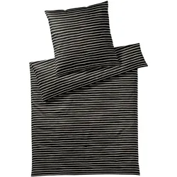 Elegante Mako-Satin Bettwäsche »Lines« 2432-09 Bettwäsche / 200x200 cm / 2x 80x80 cm