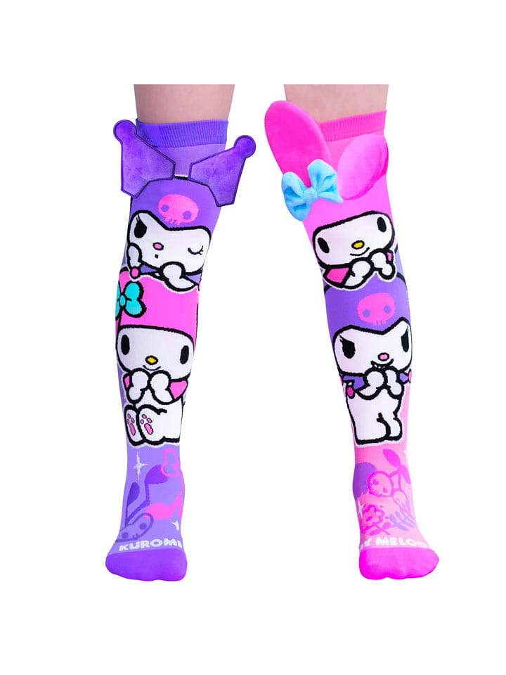 Madmia Socken "Kuromi & MyMelody" in Bunt - onesize