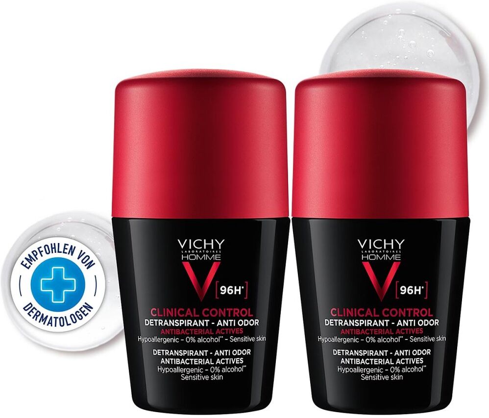Vichy Homme Deo Roll-on Antitranspirant 96h Dp