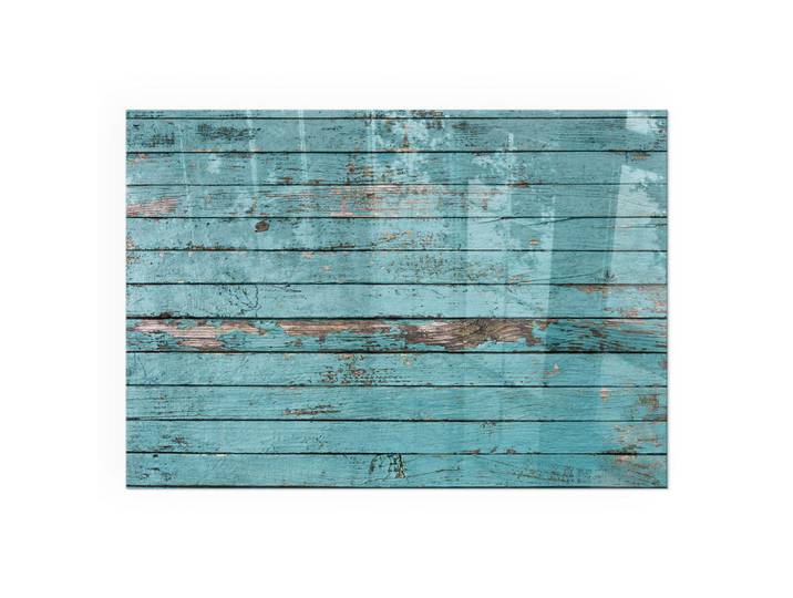 Tulup Kaminbodenplatte 100x70 cm - Bretter im rustikalen Stil, Türkis, Glas, Rechteckig, 100x70x0.4 cm, Elektrogeräte, Heizgeräte, Elektrokamine