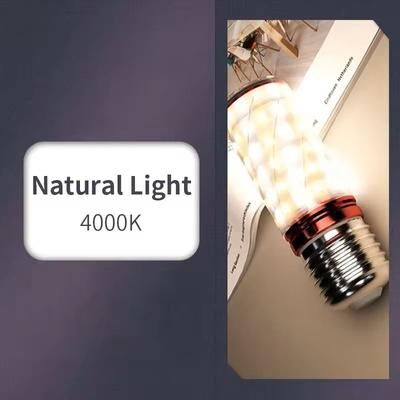 Uplift Essentials 6 Piece LED Corn Bulb Set For Emergency And Home Lighting natural Light 15w