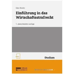 Einführung in das Wirtschaftsstrafrecht, Fachbücher von Maria Eder-Rieder