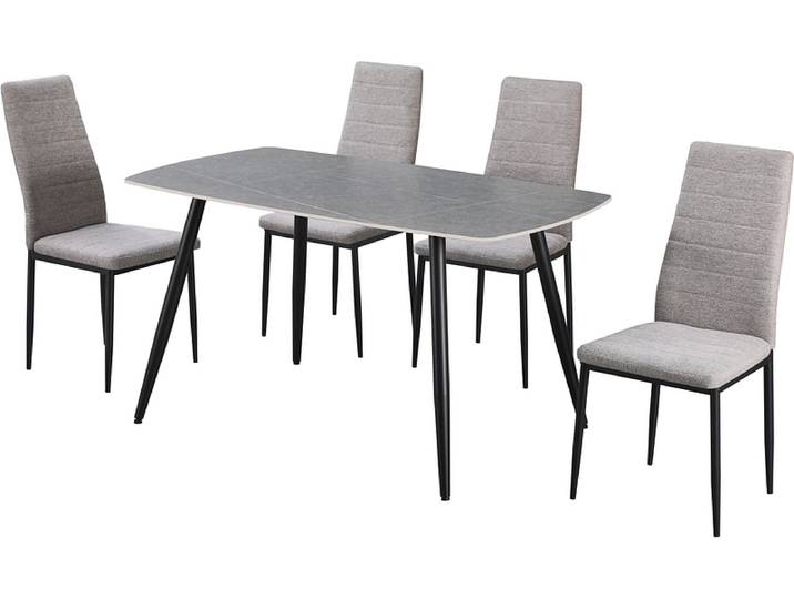 Set Tisch und 4 Stühle KARL