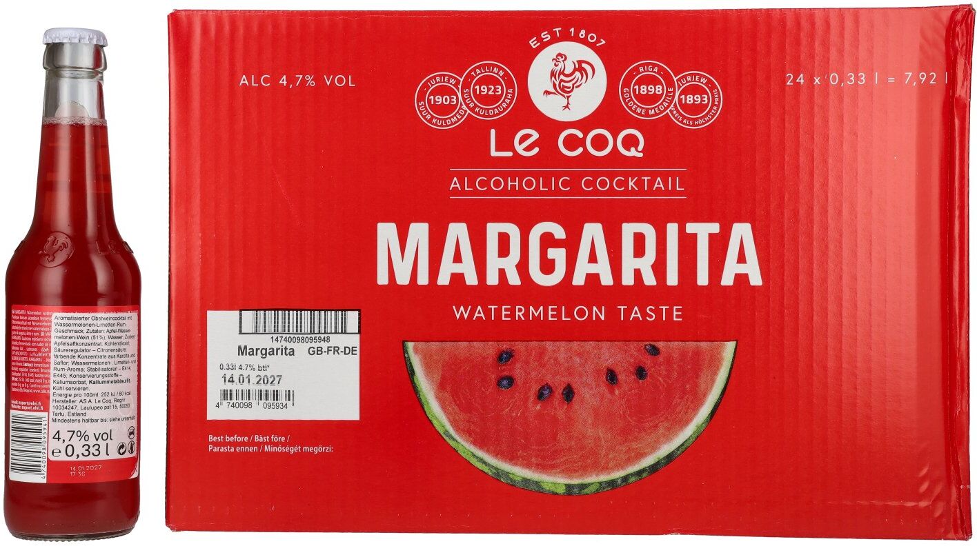 Le Coq MARGARITA 4,7% Vol. 24x0,33l