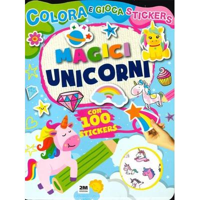 Magici unicorni. Colora e gioca stickers, Taschenbuch von , 2M