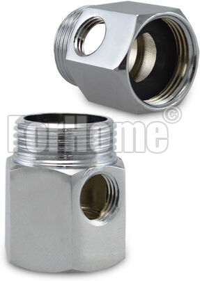 Connettore Alimentazione Acqua 1/4" - 3/4"X3/4" (Or)