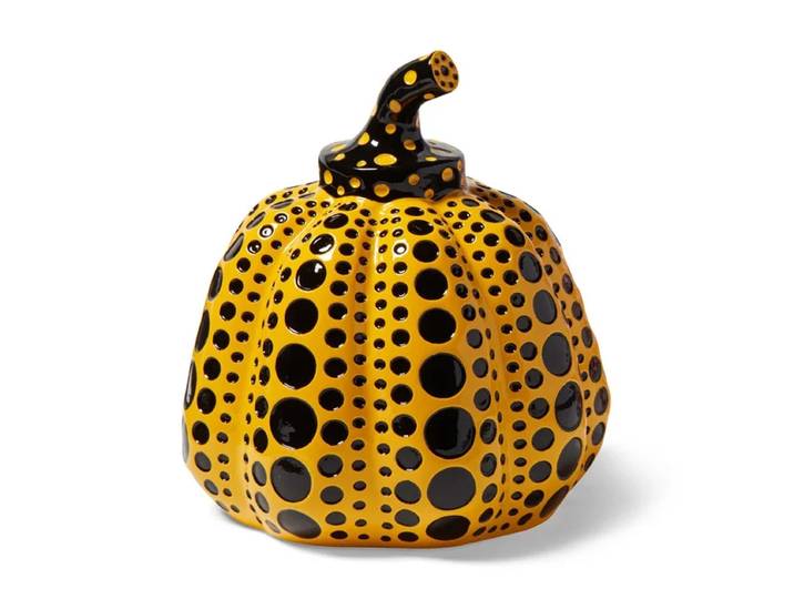 Kusama Yayoi – Statue de citrouille, Art japonais, Sculpture de citrouille à pointe ondulée, artisanat en résine Morden, décoration intérieure de bureau et de maison, cadeaux
