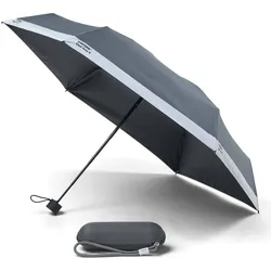 Pantone Travel Regenschirm grau mit Etui