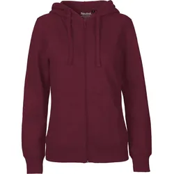 Neutral Damen Bio Kapuzen Sweatjacke O83301 bordeaux XS