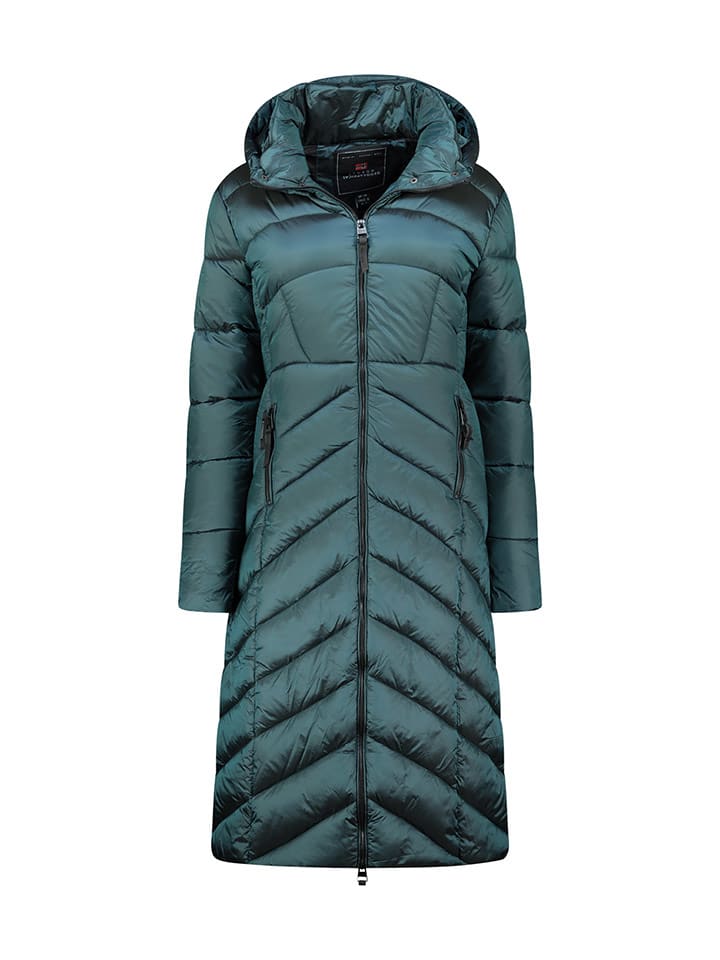 Geographical Norway Wintermantel "Blanche" in Dunkelgrün - XXL