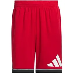 ADIDAS Herren Shorts Basketball Badge of Sport, Größe L in Rot Rot