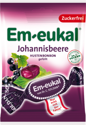 Dr. C. SOLDAN GmbH EM-EUKAL Bonbons Johannisbeere gefüllt zuckerfei 75 g 03166304