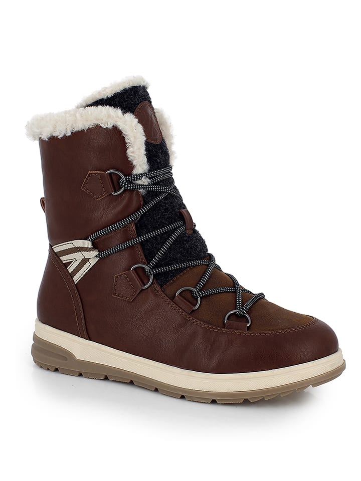 Kimberfeel Winterstiefel "Abigail" in Braun - 38