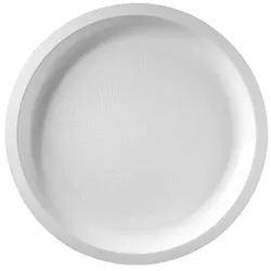 MONOUSO - Wiederverwendbare Robuste Teller Rund Weiß "Round" Ø29cm (25 Stück)