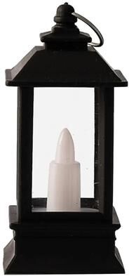 Snug & Styled Vintage LED Candle Lantern Decorative Hanging Light For Christmas Home Decor black