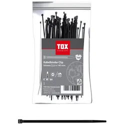 TOX Kabelbinder Clip 2,5 x 140 mm schwarz