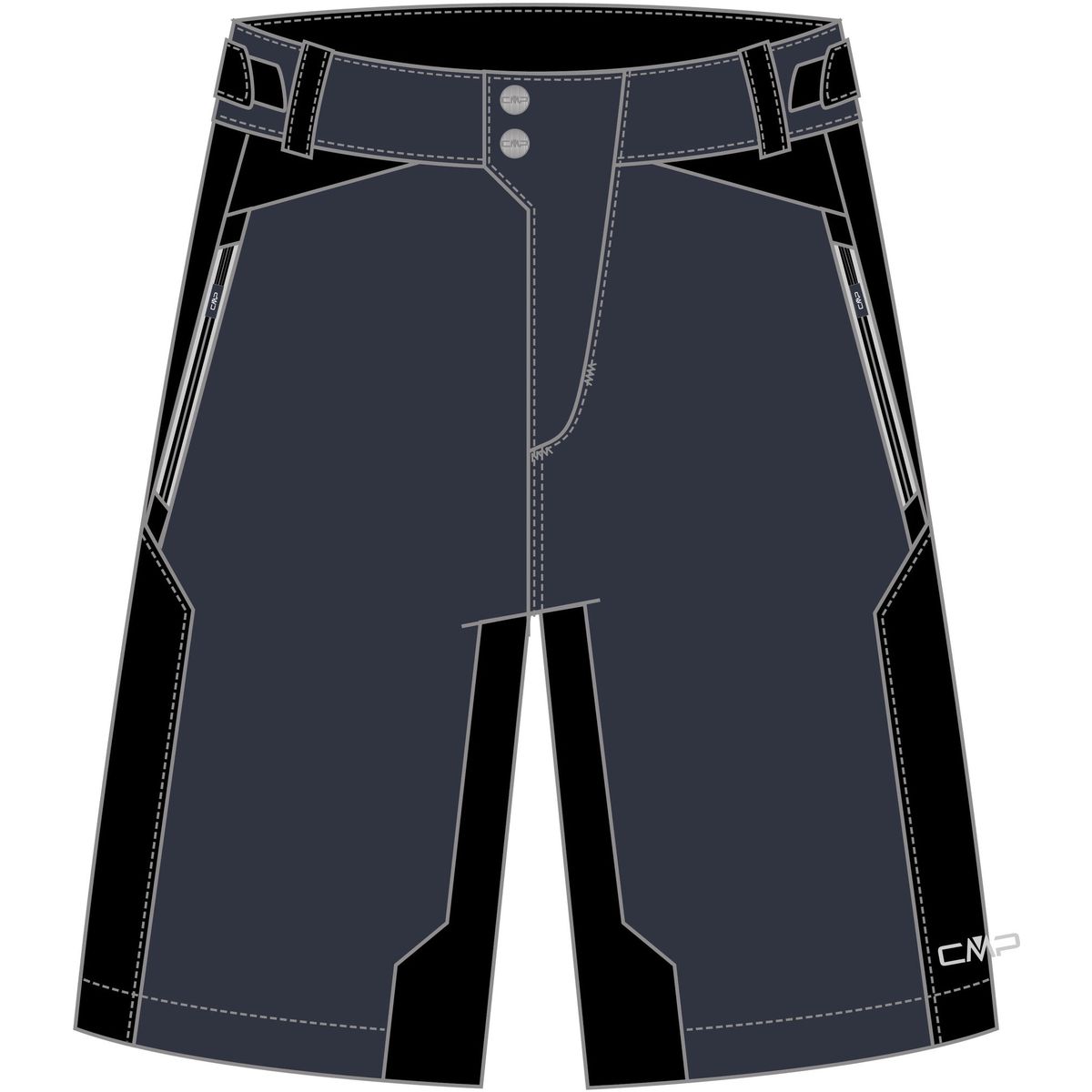 CMP MAN Free Bike Bermuda With Inner Mesh Underwear antracite (U423) 46 33C6867-U423-46