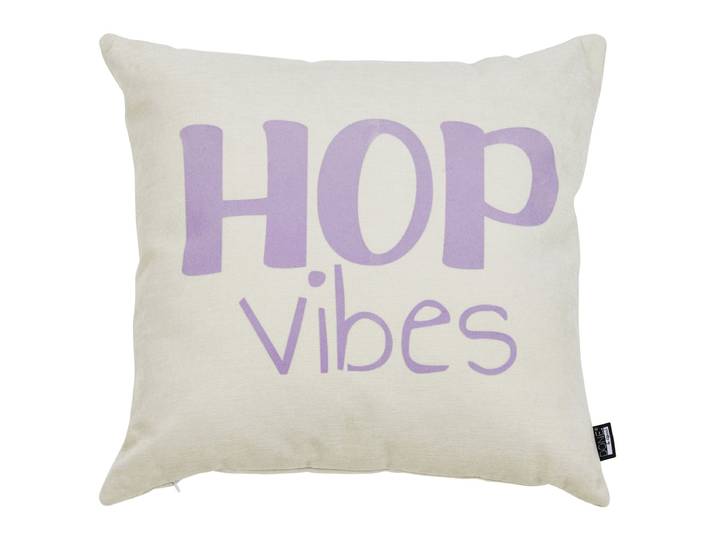 Coussin Hob Vibes Beige/Lilas 45 x 1 x 45cm Polyester