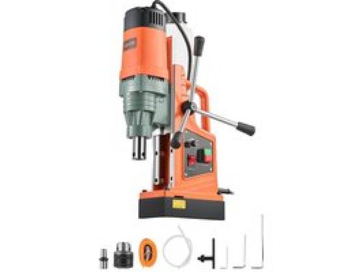 VEVOR Perceuse Magnétique, Moteur 1550 W, Perceuse à Colonne Portable, Diamètre de Carottage 50 mm, Force Magnétique 13000 N, Vitesse de 0 à 550 tr/min, Carotteuse pour Surface Métallique, Bricolage