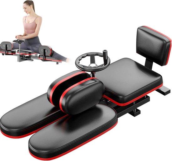 Famanu Beinstrecker - Flexibilitätstrainer - 0-210 Grad Öffnung - Schwarz Rot