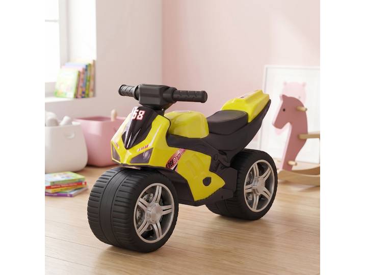 AIYAPLAY Moto Porteur Enfant Musical Roues Larges Vert 18-36M
